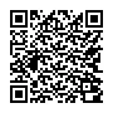 Código QR para número de teléfono +17742000636