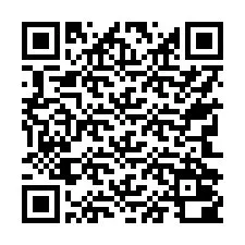 Kod QR dla numeru telefonu +17742000640