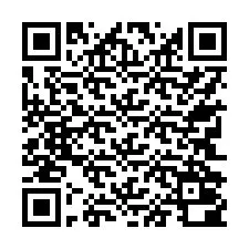 QR kód a telefonszámhoz +17742000674