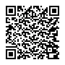 Código QR para número de teléfono +17742000688