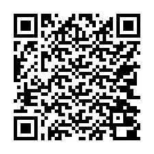 QR-код для номера телефона +17742000739