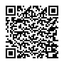 QR-код для номера телефона +17742000814