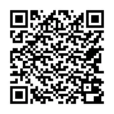 QR-код для номера телефона +17742000867