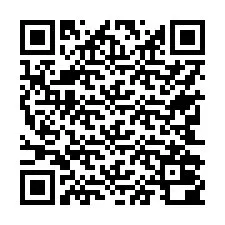 QR kód a telefonszámhoz +17742000992