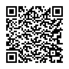 Kod QR dla numeru telefonu +17742039610