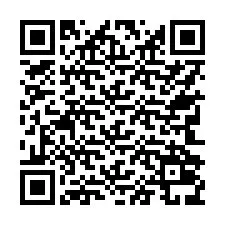 QR код за телефонен номер +17742039614