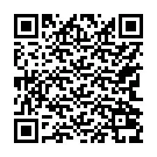 QR код за телефонен номер +17742039615