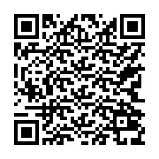 QR код за телефонен номер +17742039621