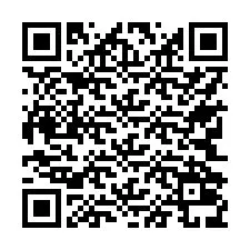 Código QR para número de telefone +17742039632