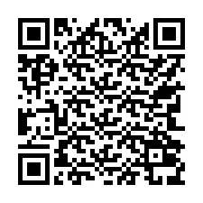 QR kód a telefonszámhoz +17742039644