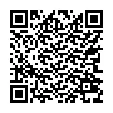 QR код за телефонен номер +17742039648