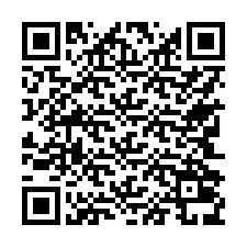 Código QR para número de teléfono +17742039666