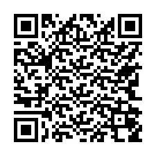 Código QR para número de teléfono +17742058026