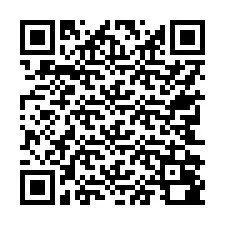 QR-код для номера телефона +17742080098