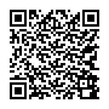 QR kód a telefonszámhoz +17742980930