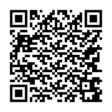 Código QR para número de telefone +17743681075