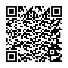 QR-code voor telefoonnummer +17744203712