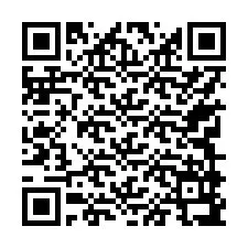 Código QR para número de teléfono +17749997635