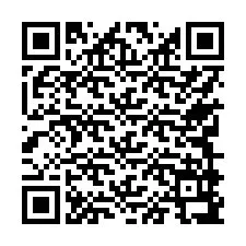 Código QR para número de teléfono +17749997636