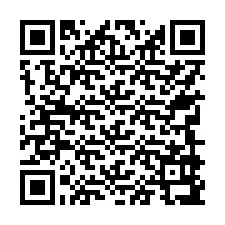 QR-koodi puhelinnumerolle +17749997910