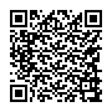 QR-Code für Telefonnummer +17749997972