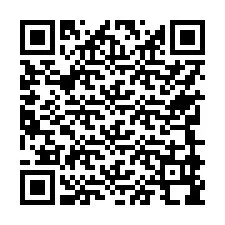 Código QR para número de teléfono +17749998006