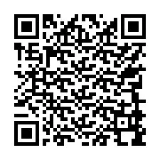 QR-код для номера телефона +17749998008