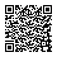 QR-code voor telefoonnummer +17749998010