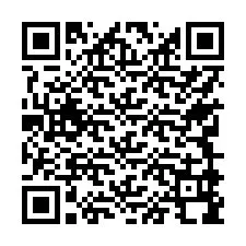 QR-код для номера телефона +17749998022