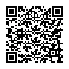 Codice QR per il numero di telefono +17749998149