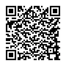 Código QR para número de teléfono +17749998196