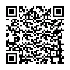 Código QR para número de teléfono +17749998216