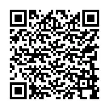 Código QR para número de telefone +17749998218