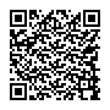 QR Code pour le numéro de téléphone +17749998234