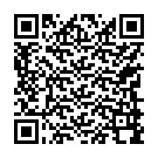 QR код за телефонен номер +17749998255