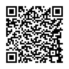 QR код за телефонен номер +17749998258