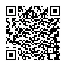 Código QR para número de teléfono +17749998261