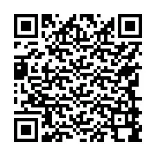 QR-код для номера телефона +17749998262