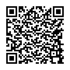 Código QR para número de telefone +17749998276