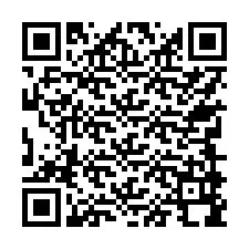 QR-код для номера телефона +17749998284