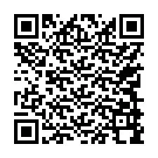 QR kód a telefonszámhoz +17749998339