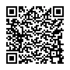 QR-code voor telefoonnummer +17749998354