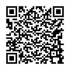 QR-код для номера телефона +17749998355