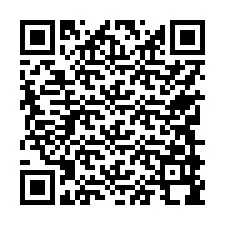 QR-код для номера телефона +17749998376