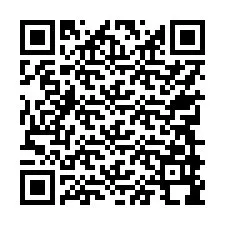 QR-code voor telefoonnummer +17749998378