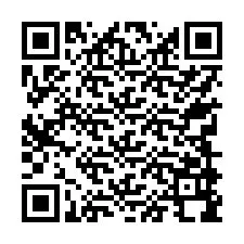 QR kód a telefonszámhoz +17749998390