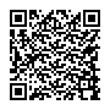 QR-код для номера телефона +17749998392