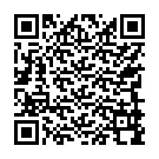 QR kód a telefonszámhoz +17749998404