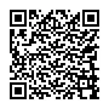 電話番号のQRコード +17749998408