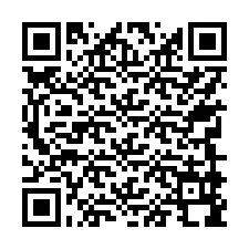 QR kód a telefonszámhoz +17749998410